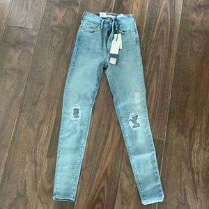 Levi’s mile high super skinny ripped jeans